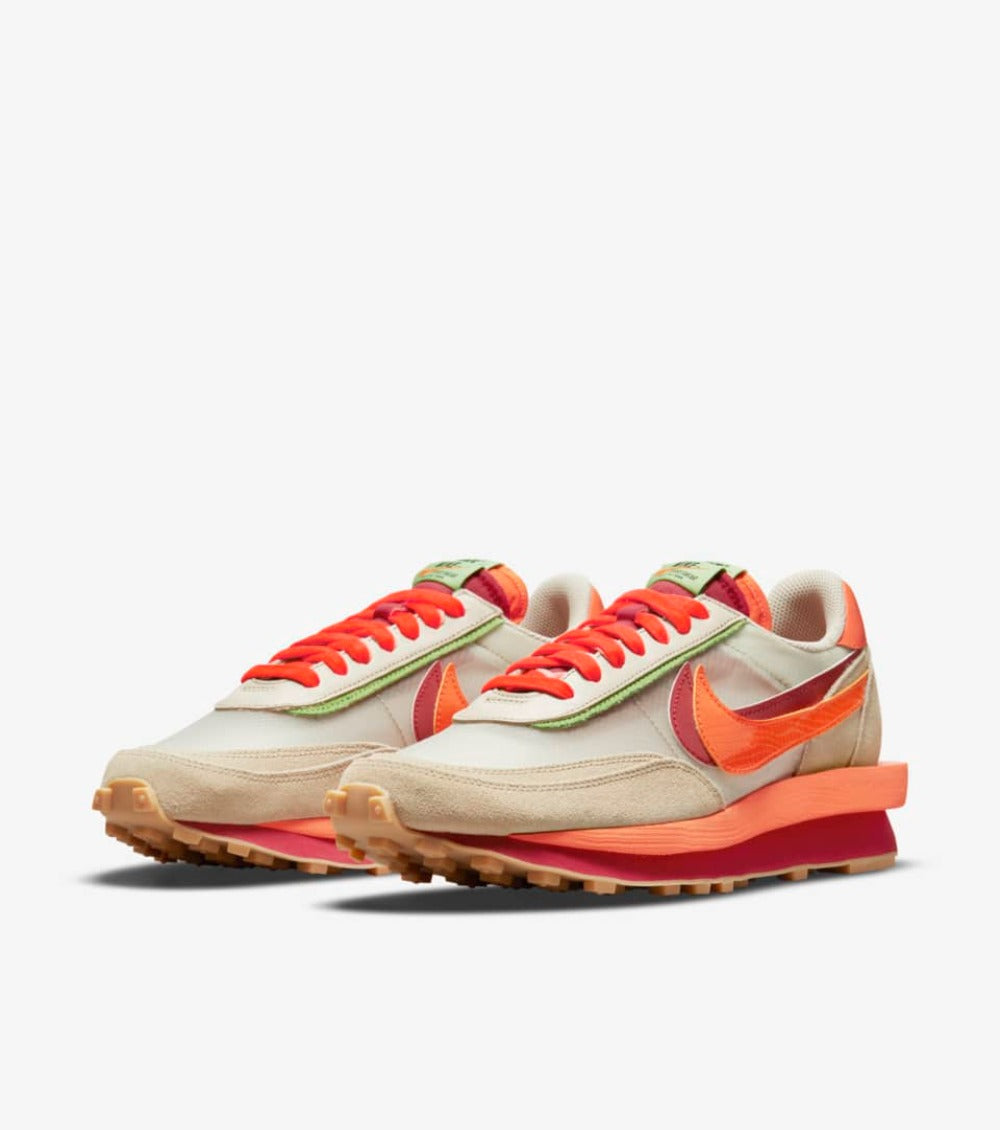 Sacai x Clot x LDWaffle Net Orange Blaze